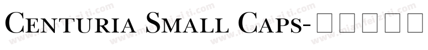 Centuria Small Caps字体转换